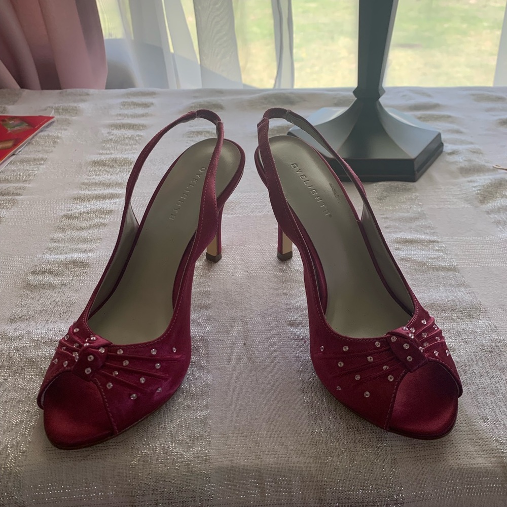 Dyelights high heeled shoes lightly worn like new. Size 5.